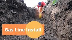 Running Our Gas Line | How To Install A Underground Gas Line
