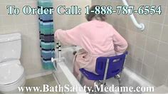Adjustable Folding Bath & Shower Chair for Handicapped & Disabled