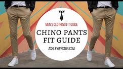 Chino & Khaki Pants Fit Guide - Men's Clothing Fit Guide