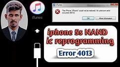 Iphone 5s error 4013/4014/9 | red screen error | stuck on apple logo | full repair guide