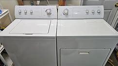 Direct Drive Whirlpool Washer and Electric Dryer Set Demo