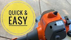 How to Fix a Weed Eater That's Bogging Down - Carb and Idle Adjustment - Husqvarna