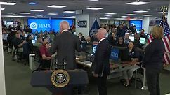 Live: Biden discusses response to Hurricane Ian