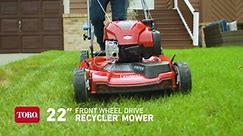 Toro 22 inches Recycler SmartStow Briggs & Stratton High Wheel FWD Gas Walk Behind Self-Propelled Lawn Mower 21445