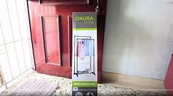 OKURA Double Garment Cloth Hanger and Shoe Rack