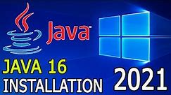 How to Install Java 16 on Windows 10 [ 2021 Update ] JDK installation Complete Guide with JAVA_HOME
