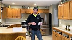 How to install under cabinet lighting AFTER drywall. We dont normally use the countertop as a work surface but all of these are being replaced as part of their upgrade so we werent worried about scratching them in this demo. Let me know if you have any questions. #electrician #led #undercabinetlights #construction #howto #diy #new #apprentice