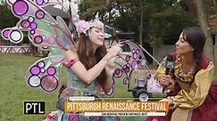 Fairy creates bubble magic at Pittsburgh Ren Festival