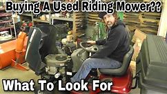 Save money when buying used mowers with this video