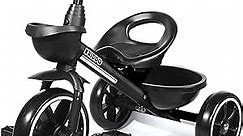KRIDDO Kids Tricycle for 2-5 Year Olds - Gift for Toddlers - Black
