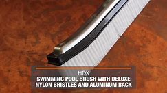 HDX 18 in. Swimming Pool & Spa Brush with Deluxe Nylon Bristles and Aluminum Back 60272