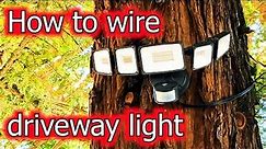 How to hang a power extension cord in the air