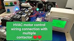 Motor control HVAC wiring connection with Fan cycle switch/ multiple condenser fan motors♥️♥️♥️🥰