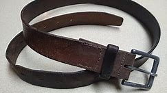 Leather-working: Belt Repair