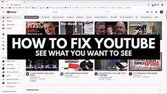 HOW TO FIX YOUTUBE
