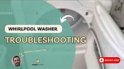 SimplySwider Washer Troubleshooting