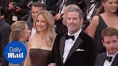 John Travolta and Kelly Preston smile on the Cannes red carpet - Daily Mail
