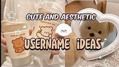 Cute and Aesthetic username ideas.💜 #aesthetic #trendingshorts #trending #viral #username #cuteidea