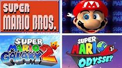 Evolution of TITLE SCREENS in Super Mario Series (1985-2017)