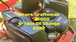 Craftsman Z6000 Oil Change