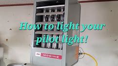 How to light your pilot light on your gas heater and wire up a thermostat!