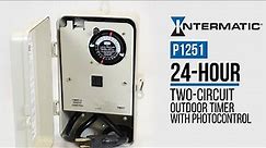 Intermatic P1251P 2-Circuit Outdoor Timer with GFCI & Photocontrol