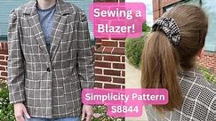 Sewing a Blazer | Simplicity S8844 Pattern Walk-Through | How to Sew a Blazer..Matching Plaids!