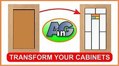 How to remove the wood from your cabinet door and transform your kitchen with glass cabinet inserts