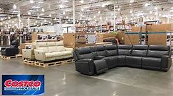 COSTCO FURNITURE SOFAS COUCHES COFFEE TABLES ARMCHAIRS SHOP WITH ME SHOPPING STORE WALK THROUGH