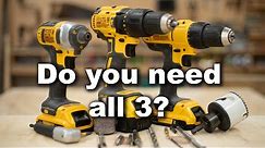 How to Use a Drill/Driver, Impact Driver, & Hammer Drill and How They're Different