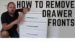How to remove drawer fronts #joinery #carpentry #woodworking