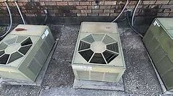 Vintage 1986 Rheem Central Air Conditioner Starting Up & Running