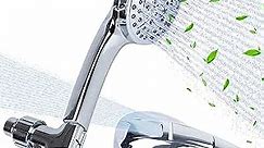 High Pressure Shower Head with Handheld, 7 Functions Auqacre Shower Head + Jet Water Mode Wash for cleaning bathtubs, Pets & Tile, rain shower head with 60'' Stainless Steel Hose & Adjustable Bracket