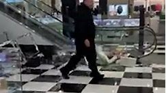 Man knocks over cosmetic counters inside Connecticut department store