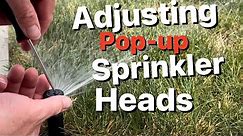 How to Adjust Spray Sprinkler Heads