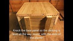 How to build a wooden planter with decking