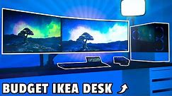 Building This EPIC Ikea Streaming / Gaming Desk Setup!