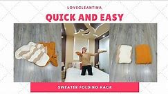 HOW TO FOLD BULKY SWEATERS
