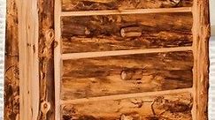Amish Rustic Log 5-Drawer Chest of Drawers - Quick Ship