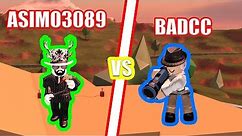 BADCC vs ASIMO3089 BATTLE! | Roblox Jailbreak