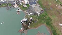 Tornado damage across Indiana county captured in drone footage
