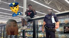 Jumping on top the Walmart freezers (cops called!!!)