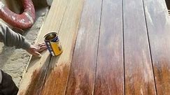 How to Varnish Wood Furniture // Applying Varnish #varnish #varnishing #shortvideo