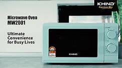 KHIND Microwave Oven MW2001 | Speedy Defrost and 6 Microwave Oven Power Level