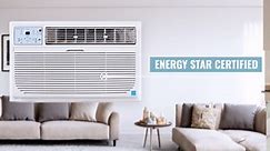Keystone 12,000 BTU 230-Volt Through-the-Wall Air Conditioner Cools 550 Sq. Ft. with Heater in White KSTAT12-2HD
