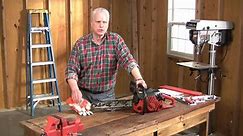 Video: How to Sharpen a Chainsaw