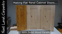 How to Make Professional Grade Flat Panel Cabinet Doors