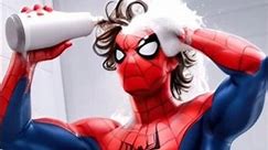 superhero is cleaning his hair with shampoo #avengers #superhero #marvel #cartooncharacters