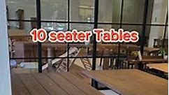 Ash Wood 10 seater Table #furniture #dining #chair #bench #wood #interiordesign #modern | Grains Furniture