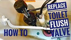 How To Replace Toilet Flush Valve Fluidmaster Fill Valve & Flapper Universal